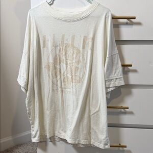 Aerie Cream Short Sleeve Tee